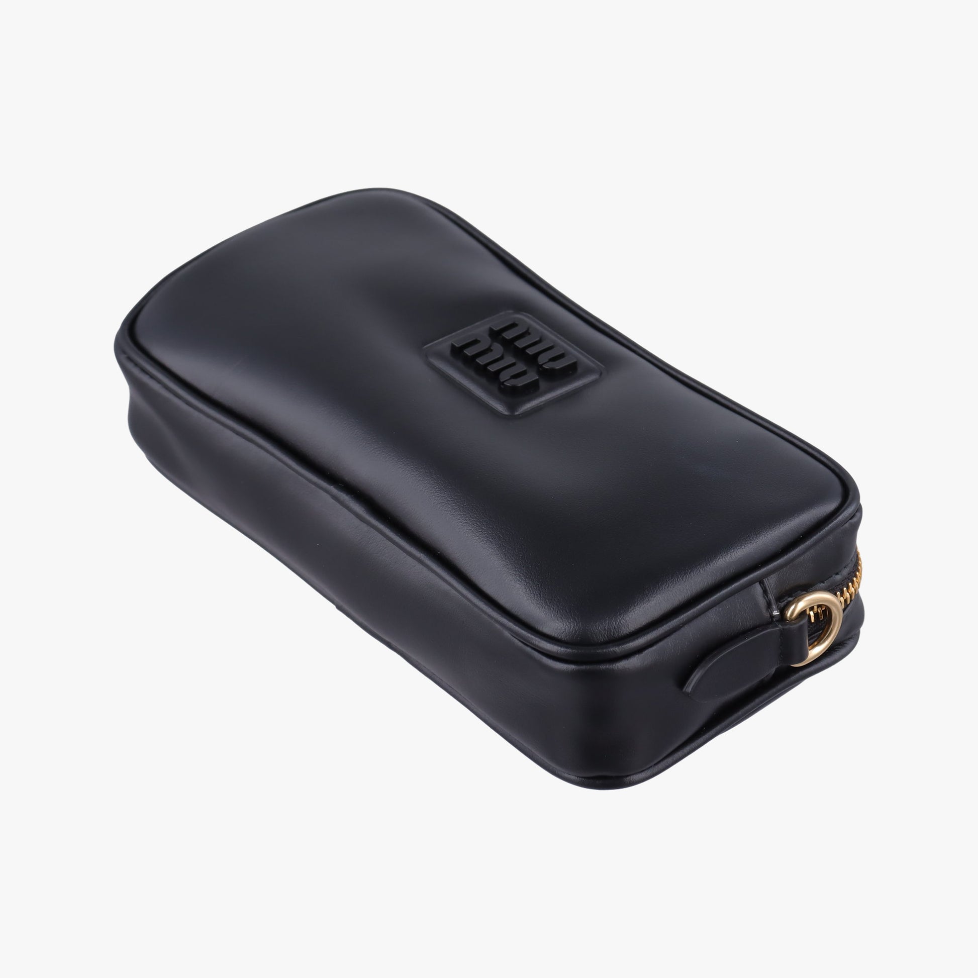 Logo belt Black leather DNP104ロゴベルト ブラック レザー DNP104