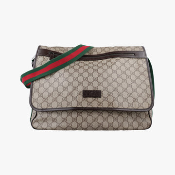 GG Supreme DiaperBag Brown PVC coated canvas 189748 A4306802GGスプリーム マザーズバッグ ブラウン PVCコーティングキャンバス 189748 A4306802