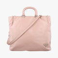 Triangle Logo tote Pink Leather 117トライアングルロゴ トート ピンク レザー 117