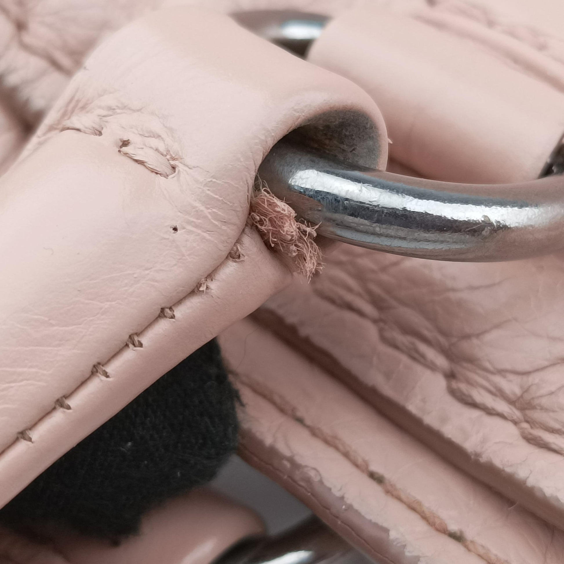 Triangle Logo tote Pink Leather 117トライアングルロゴ トート ピンク レザー 117
