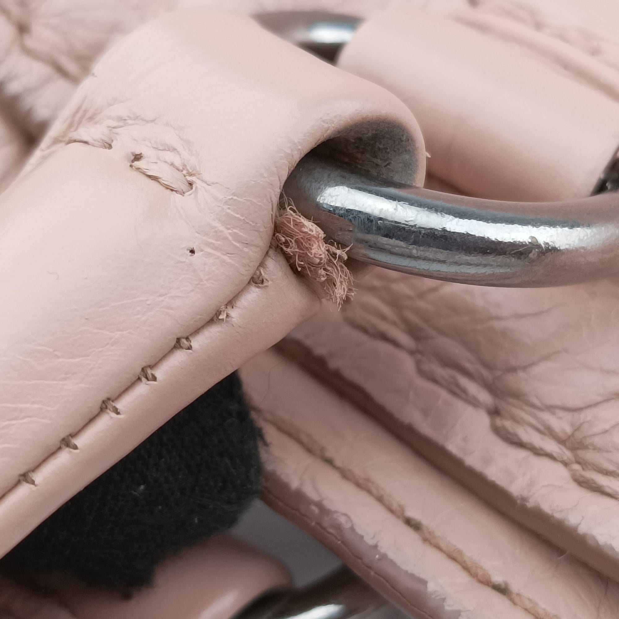 Triangle Logo tote Pink Leather 117トライアングルロゴ トート ピンク レザー 117