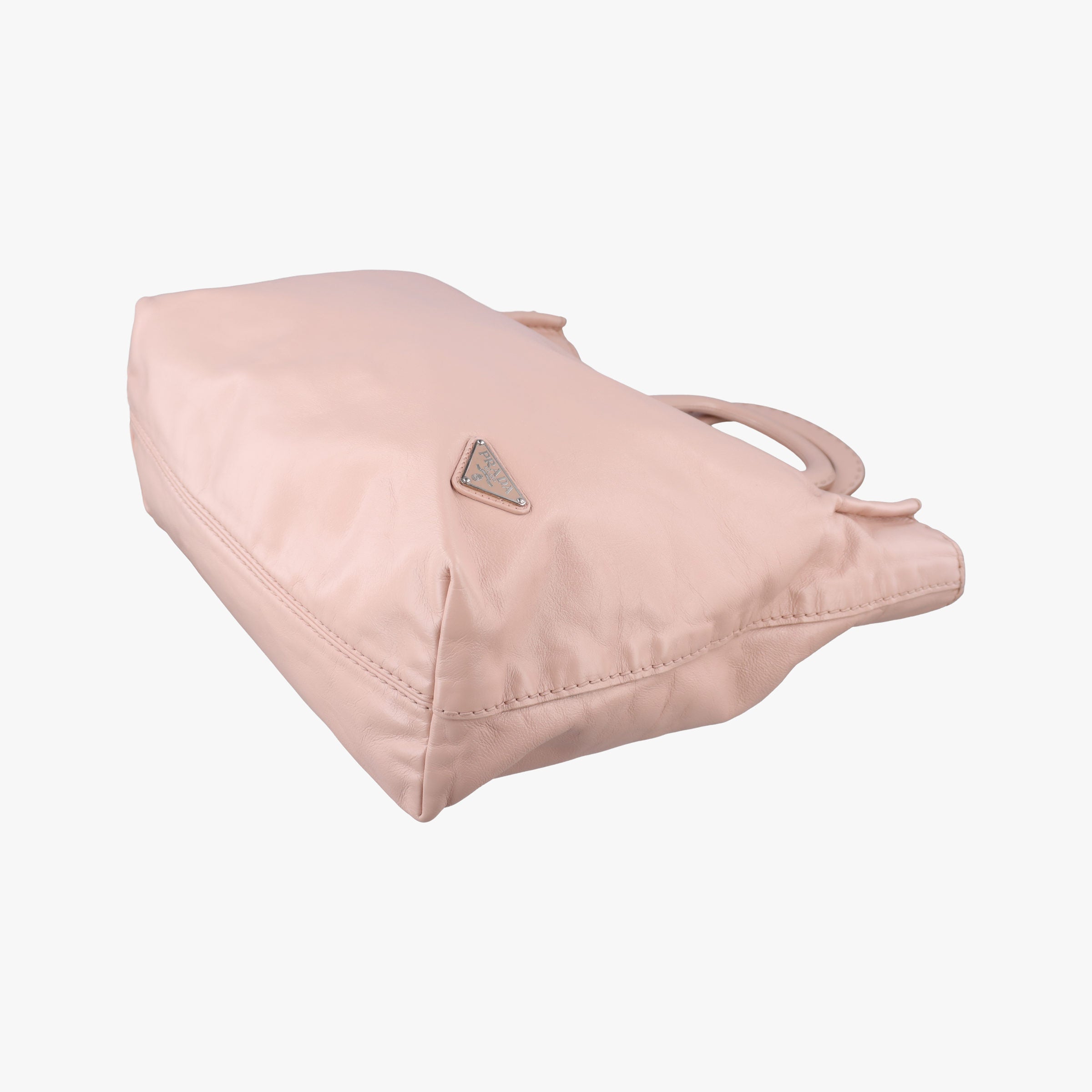 Triangle Logo tote Pink Leather 117トライアングルロゴ トート ピンク レザー 117
