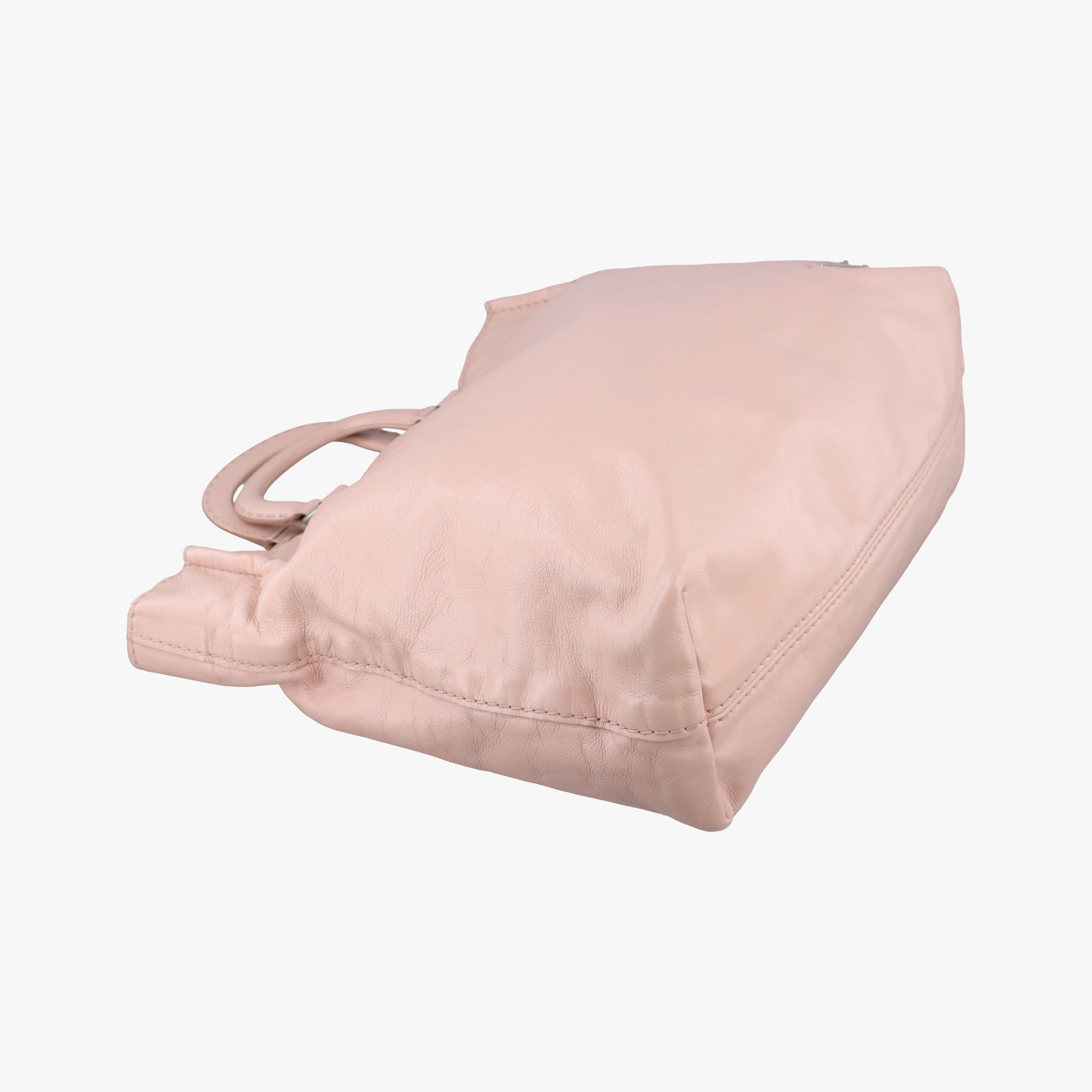 Triangle Logo tote Pink Leather 117トライアングルロゴ トート ピンク レザー 117