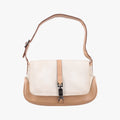 Jackie White× Brown Canvas × Leather 001 38 ジャッキー ホワイト× ブラウン キャンバス×レザー 001 38 