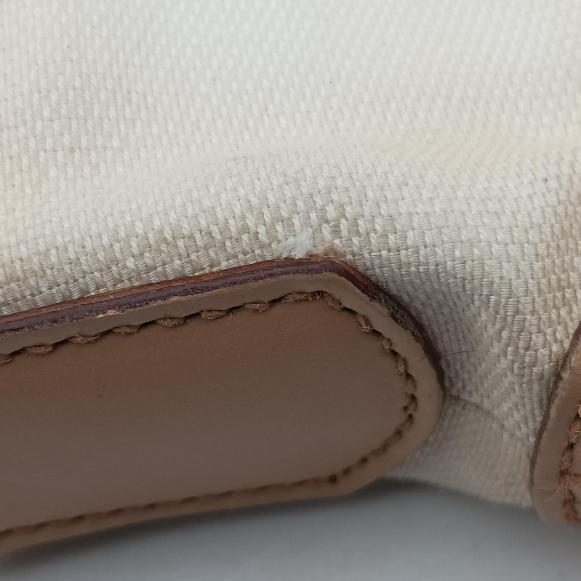 Jackie White× Brown Canvas × Leather 001 38 ジャッキー ホワイト× ブラウン キャンバス×レザー 001 38 