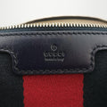 Sherry Line navy×red×beige Leather×canvas 269876 D014122371シェリーライン ネイビー×レッド×ベージュ レザー×キャンバス 269876 D014122371