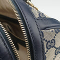 Sherry Line navy×red×beige Leather×canvas 269876 D014122371シェリーライン ネイビー×レッド×ベージュ レザー×キャンバス 269876 D014122371
