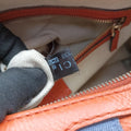 Sherry Line Orange×blue Leather 247205 I9857133シェリーライン オレンジ×ブルー レザー 247205 I9857133