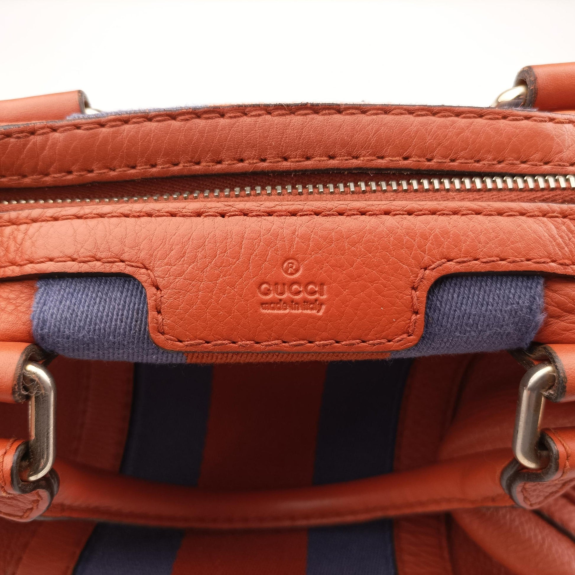 Sherry Line Orange×blue Leather 247205 I9857133シェリーライン オレンジ×ブルー レザー 247205 I9857133