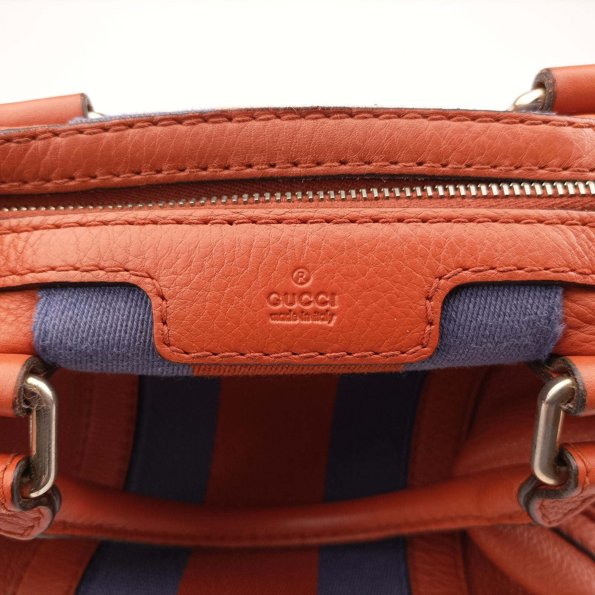 Sherry Line Orange×blue Leather 247205 I9857133シェリーライン オレンジ×ブルー レザー 247205 I9857133