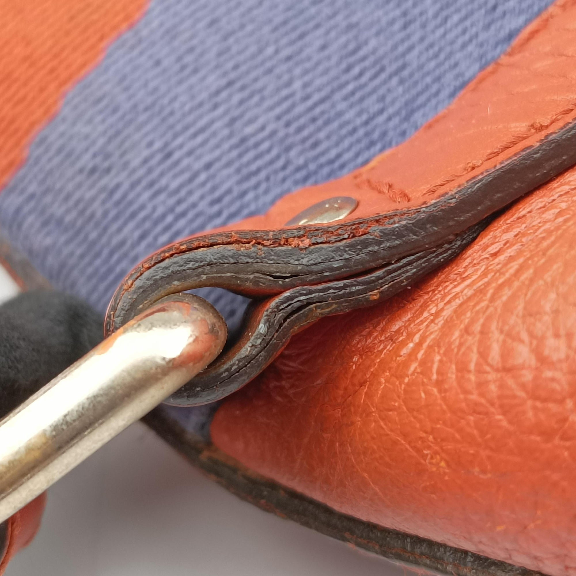 Sherry Line Orange×blue Leather 247205 I9857133シェリーライン オレンジ×ブルー レザー 247205 I9857133