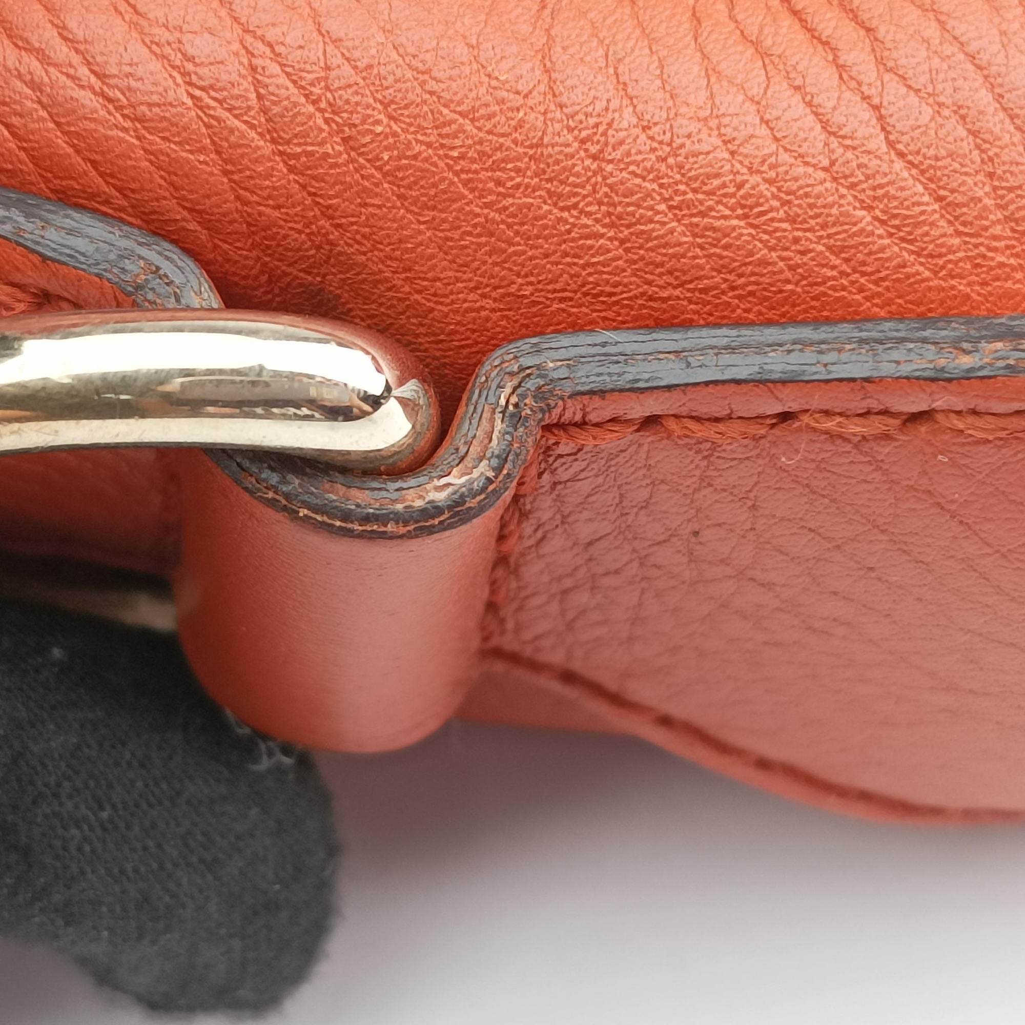 Sherry Line Orange×blue Leather 247205 I9857133シェリーライン オレンジ×ブルー レザー 247205 I9857133