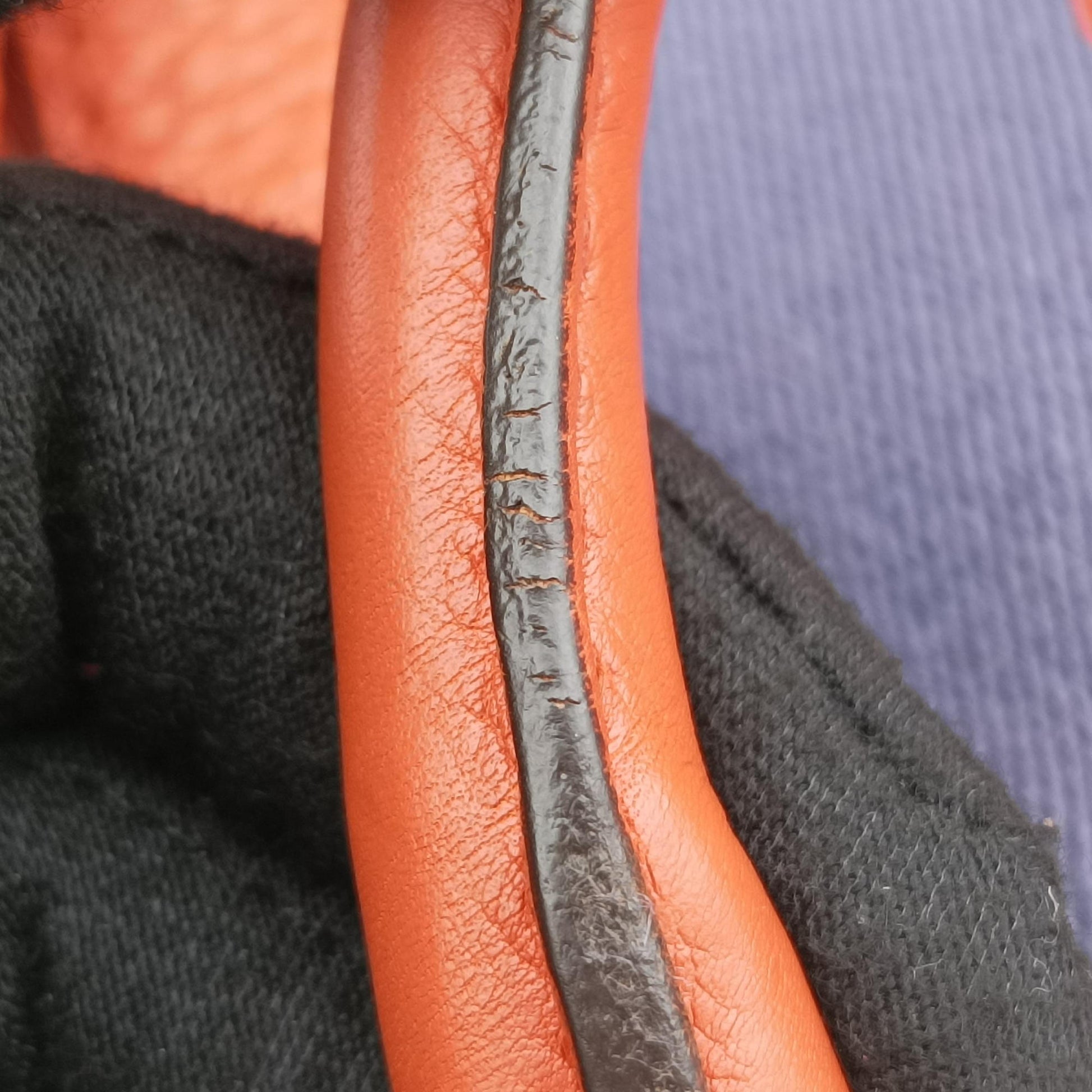 Sherry Line Orange×blue Leather 247205 I9857133シェリーライン オレンジ×ブルー レザー 247205 I9857133