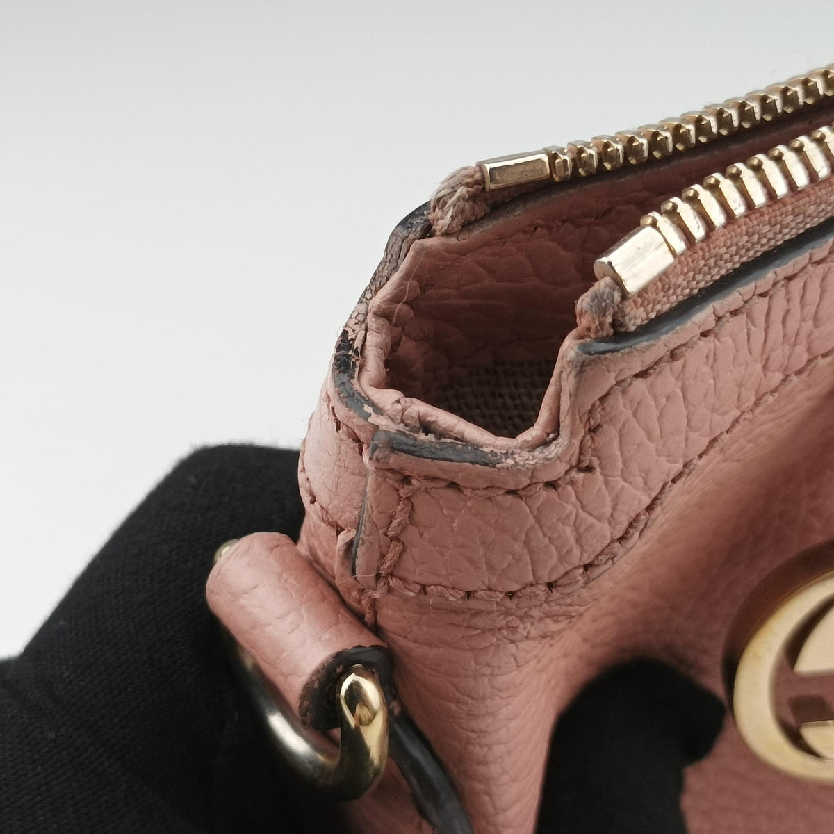interlocking G Charmy Pink Leather 449659 B021766184インターロッキングG チャーム アウトレット ピンク レザー 449659 B021766184