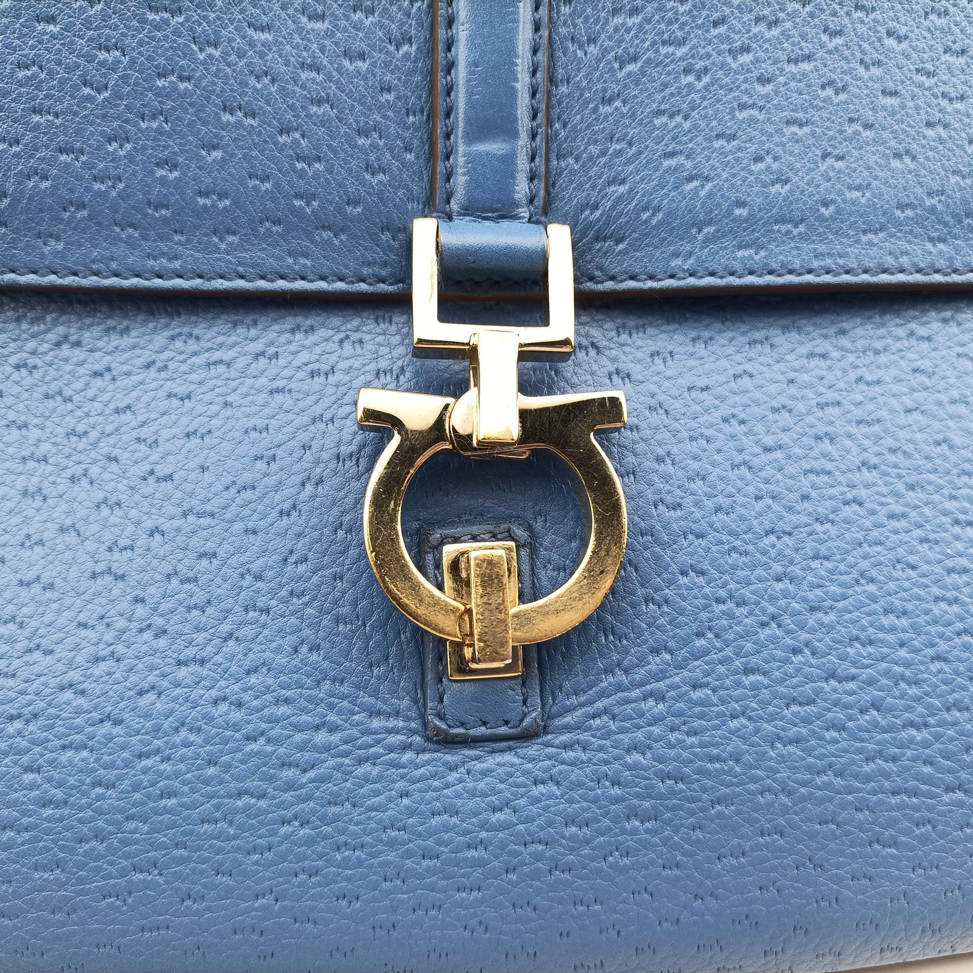 Gancini  Blue Leather AF-21 4363ガンチーニ ブルー レザー AF-21 4363
