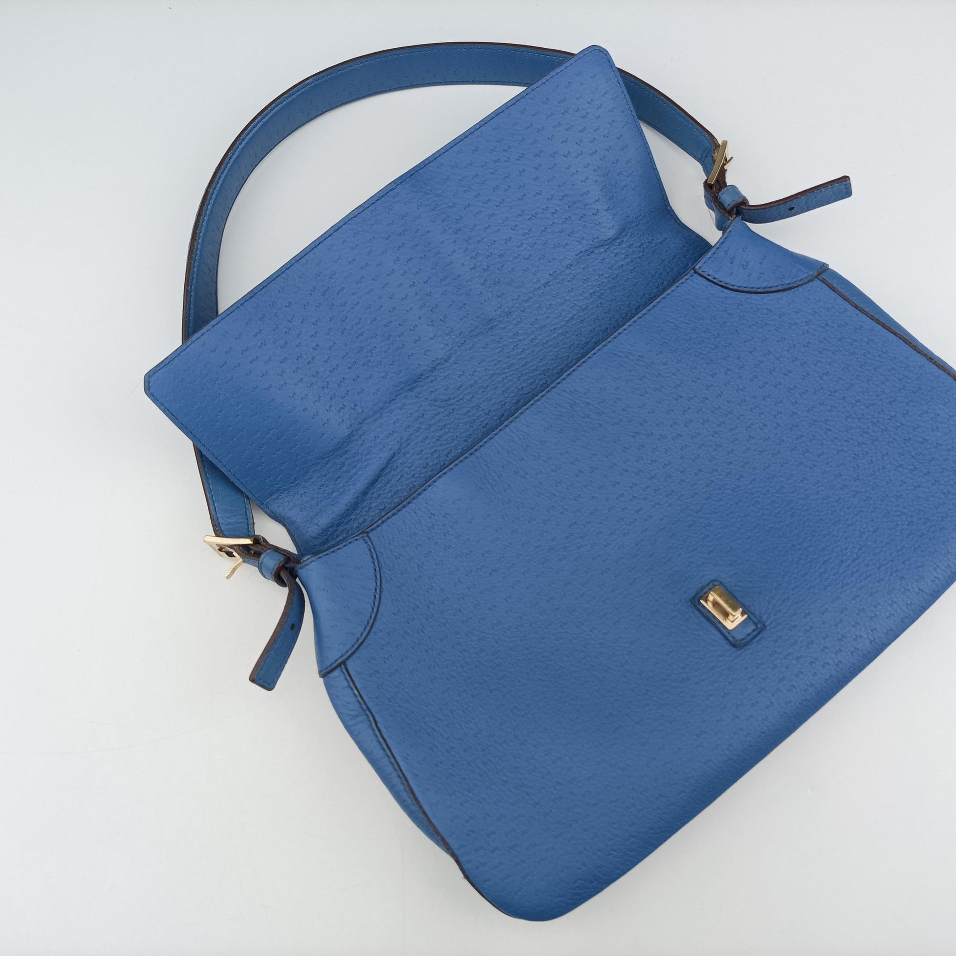 Gancini  Blue Leather AF-21 4363ガンチーニ ブルー レザー AF-21 4363