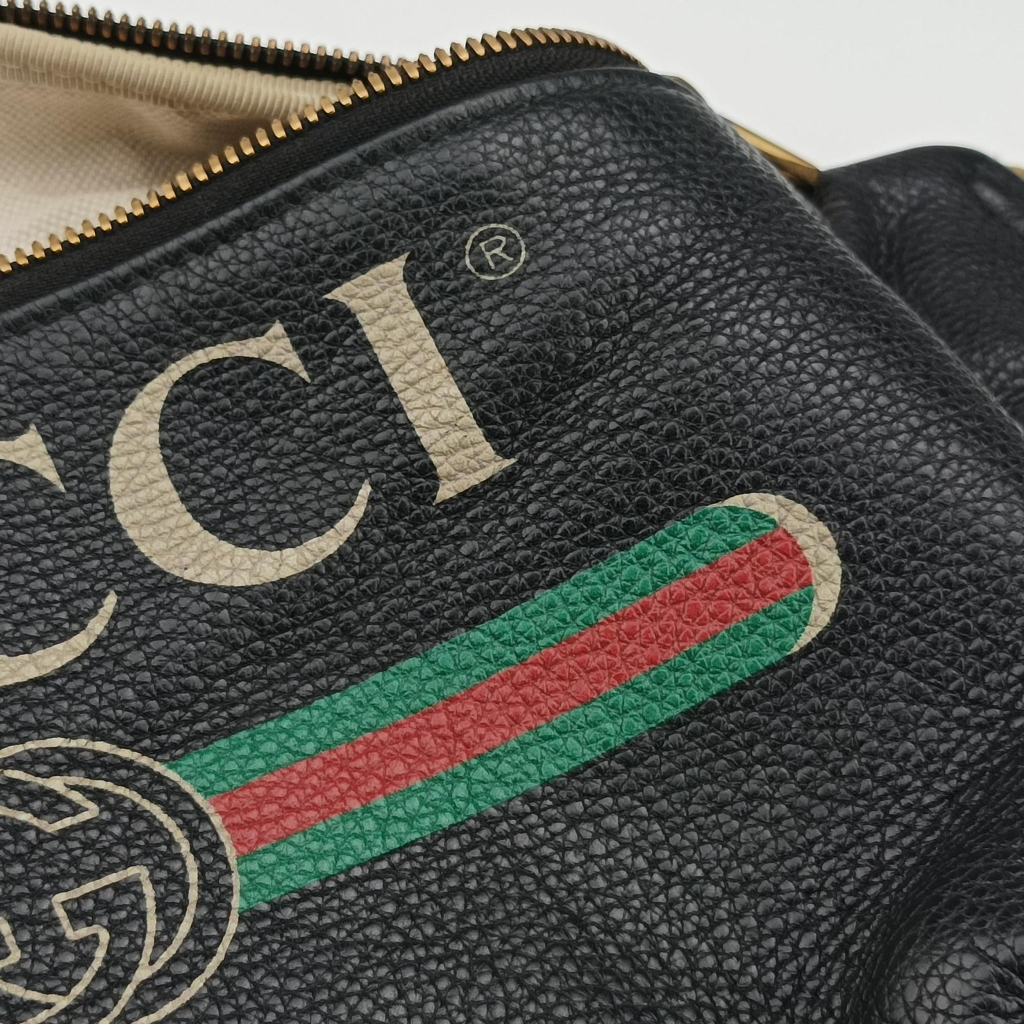 Print Black Leather 530412 H030051289グッチプリント ブラック レザー 530412 H030051289