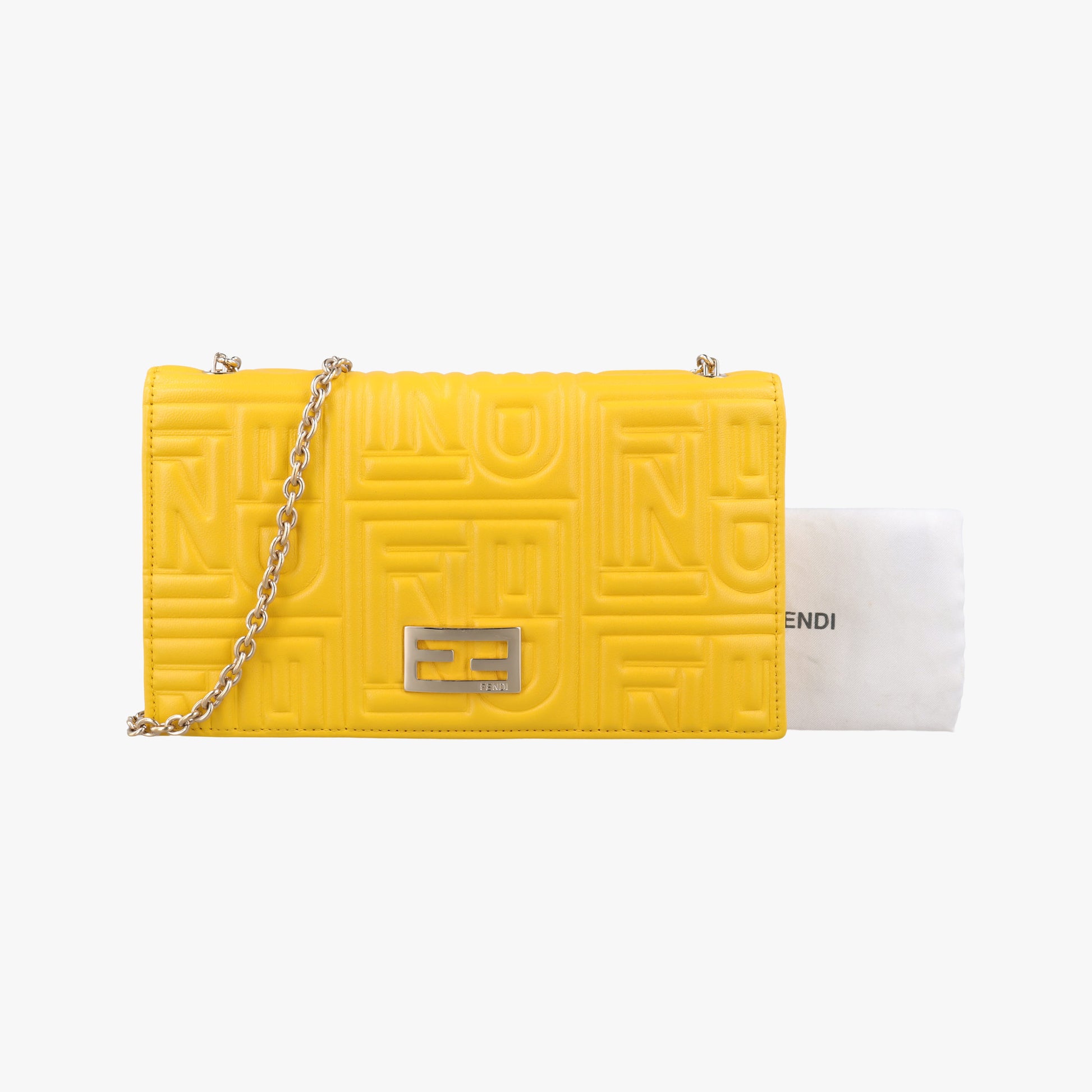 Embossed Logo Yellow Leather 8M0219YM 2266.8M0219YMY.098エンボス ロゴ イエロー レザー 8M0219YM 2266.8M0219YMY.098