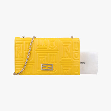 Embossed Logo Yellow Leather 8M0219YM 2266.8M0219YMY.098エンボス ロゴ イエロー レザー 8M0219YM 2266.8M0219YMY.098