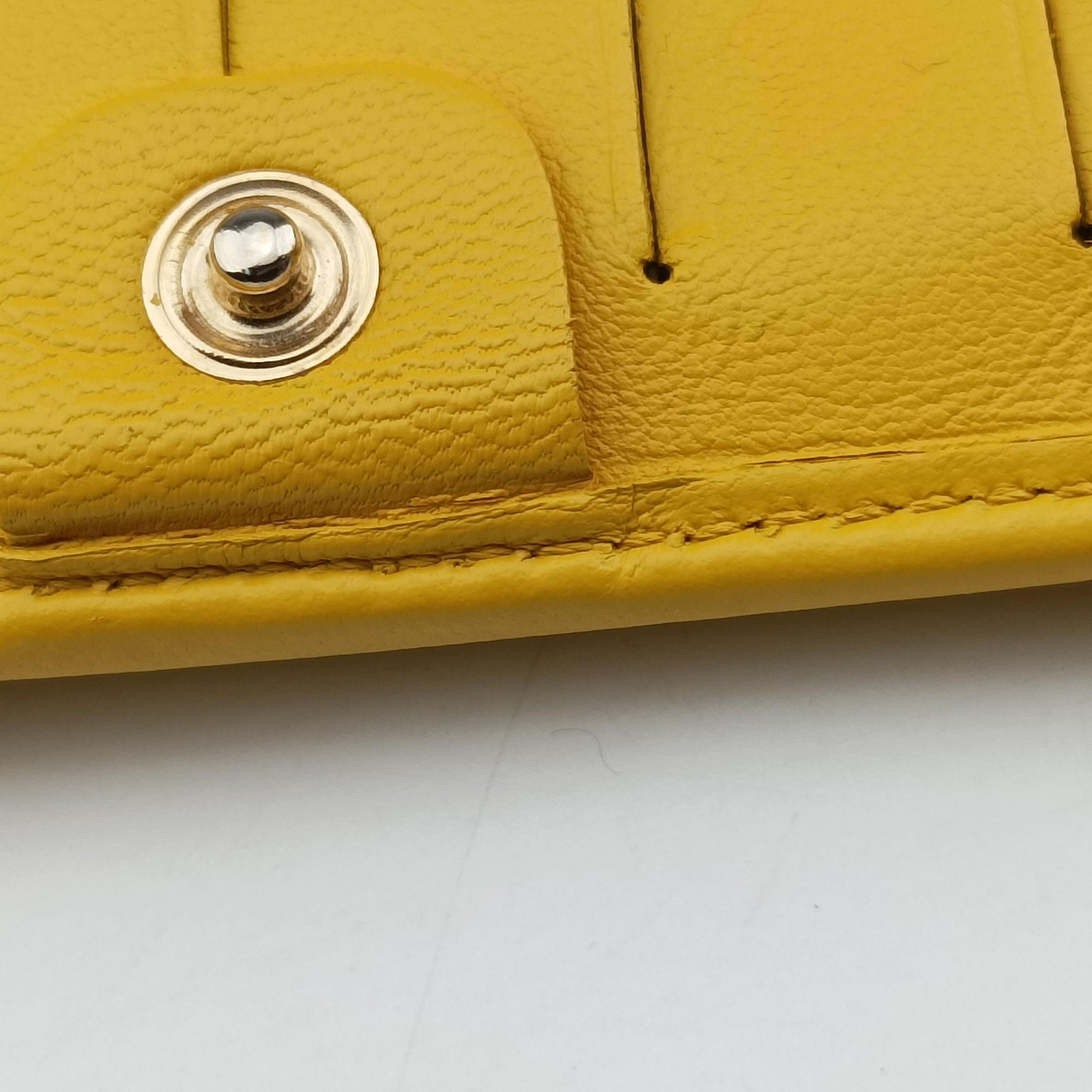 Embossed Logo Yellow Leather 8M0219YM 2266.8M0219YMY.098エンボス ロゴ イエロー レザー 8M0219YM 2266.8M0219YMY.098