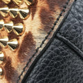 Panettone Leopard print  ×  black ponyhair×Leather パネトーネ レオパード柄 × レザー ハラコ×レザー 