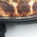 Panettone Leopard print  ×  black ponyhair×Leather パネトーネ レオパード柄 × レザー ハラコ×レザー 