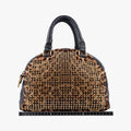 Panettone Leopard print  ×  black ponyhair×Leather パネトーネ レオパード柄 × レザー ハラコ×レザー 