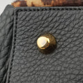 Panettone Leopard print  ×  black ponyhair×Leather パネトーネ レオパード柄 × レザー ハラコ×レザー 