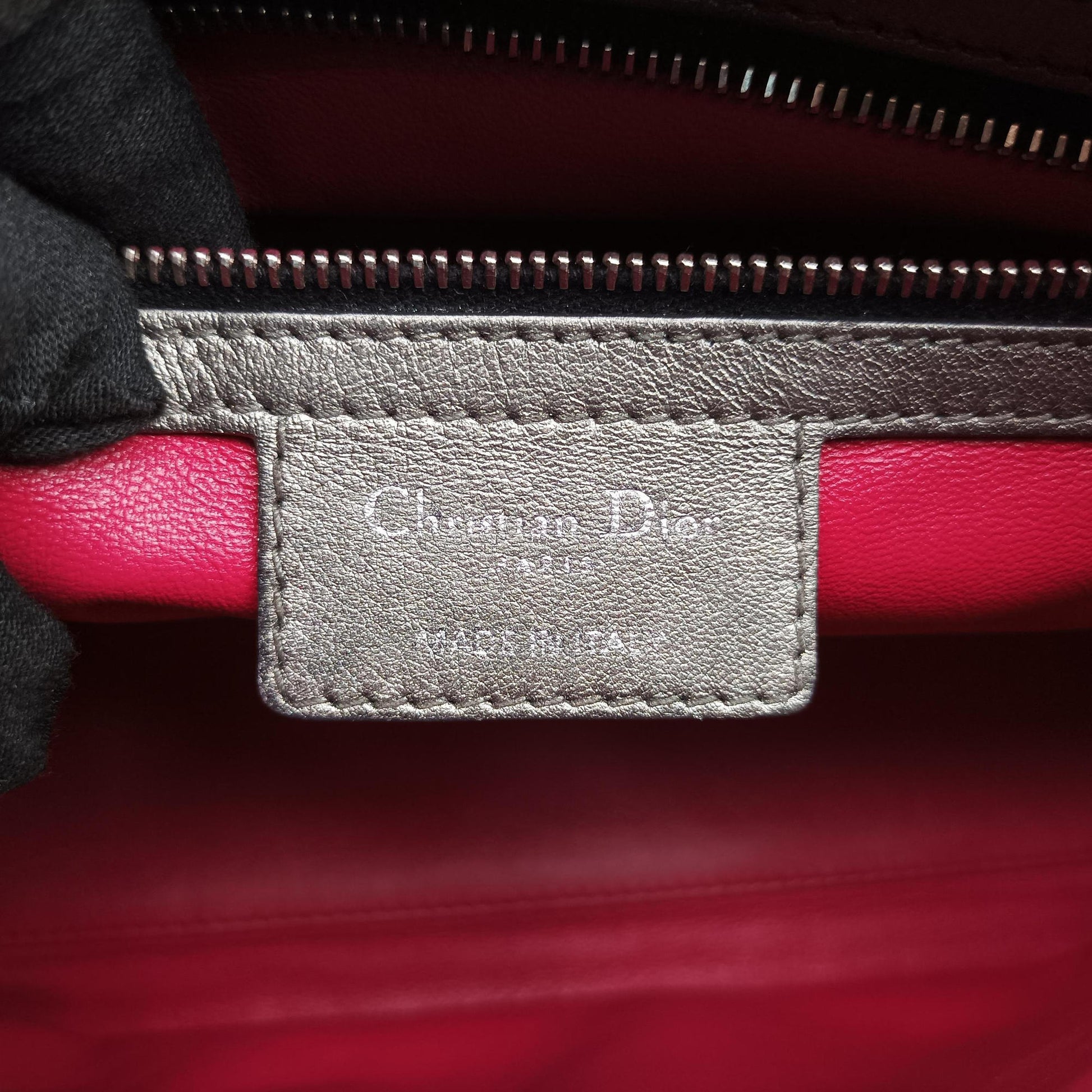 Lady Dior Multicolor Tweed Wool × Metallic Leather 02-MA-1101レディディオール マルチカラー ツイード × メタリックレザー 02-MA-1101