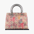 Lady Dior Multicolor Tweed Wool × Metallic Leather 02-MA-1101レディディオール マルチカラー ツイード × メタリックレザー 02-MA-1101