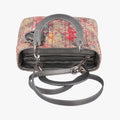 Lady Dior Multicolor Tweed Wool × Metallic Leather 02-MA-1101レディディオール マルチカラー ツイード × メタリックレザー 02-MA-1101