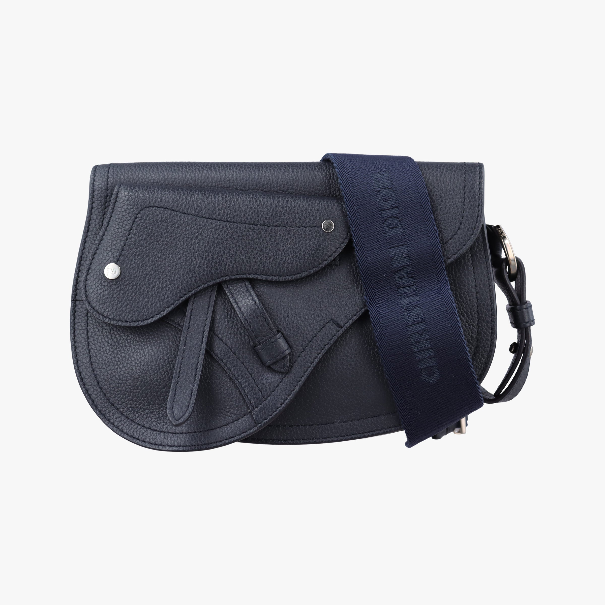 Saddle Navy leather 23-BO-0139サドルバッグ ブルーブラック レザー 23-BO-0139