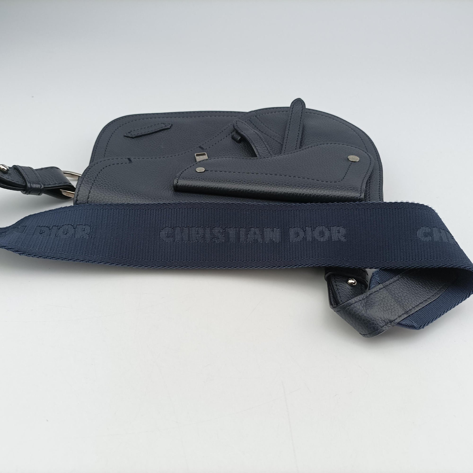 Saddle Navy leather 23-BO-0139サドルバッグ ブルーブラック レザー 23-BO-0139
