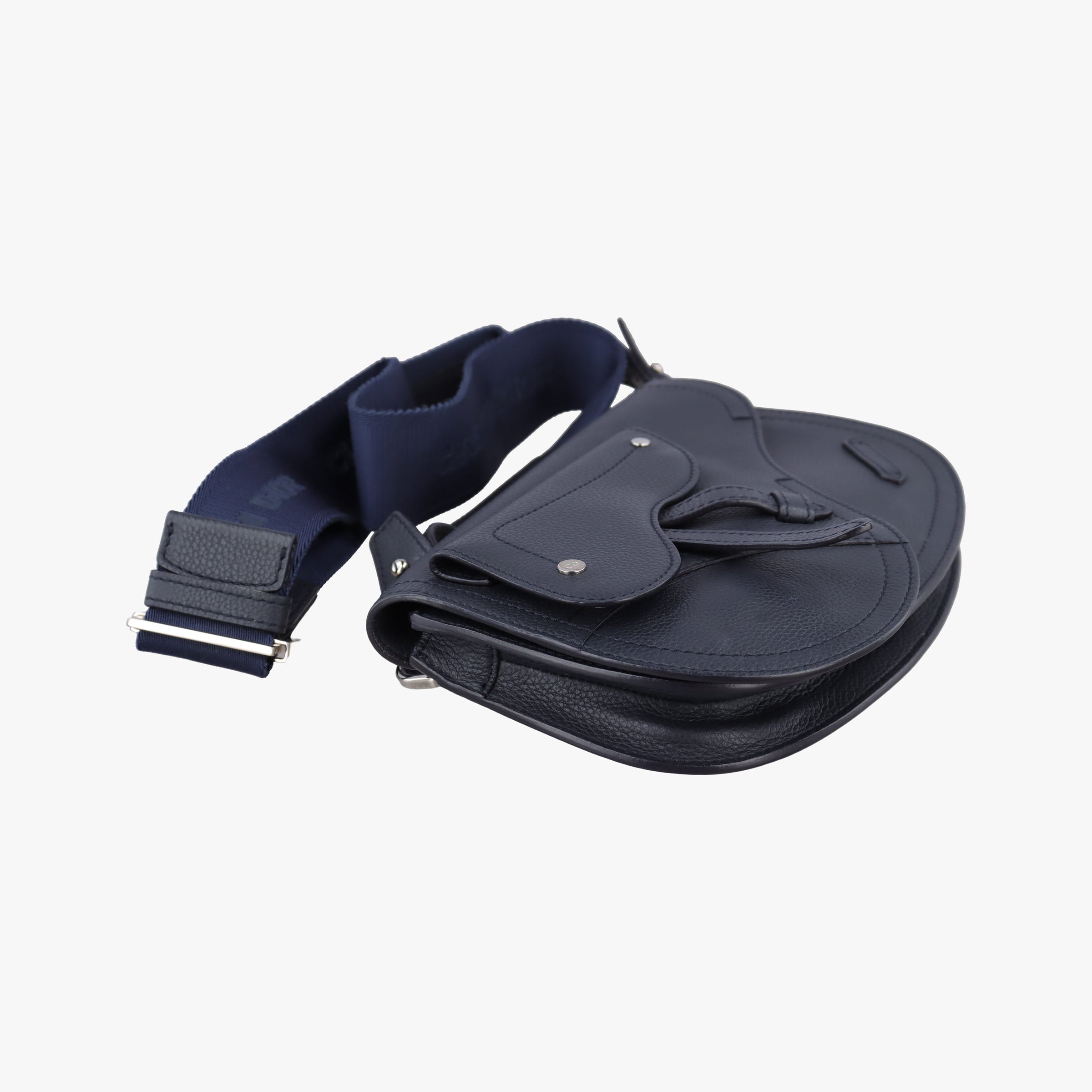 Saddle Navy leather 23-BO-0139サドルバッグ ブルーブラック レザー 23-BO-0139