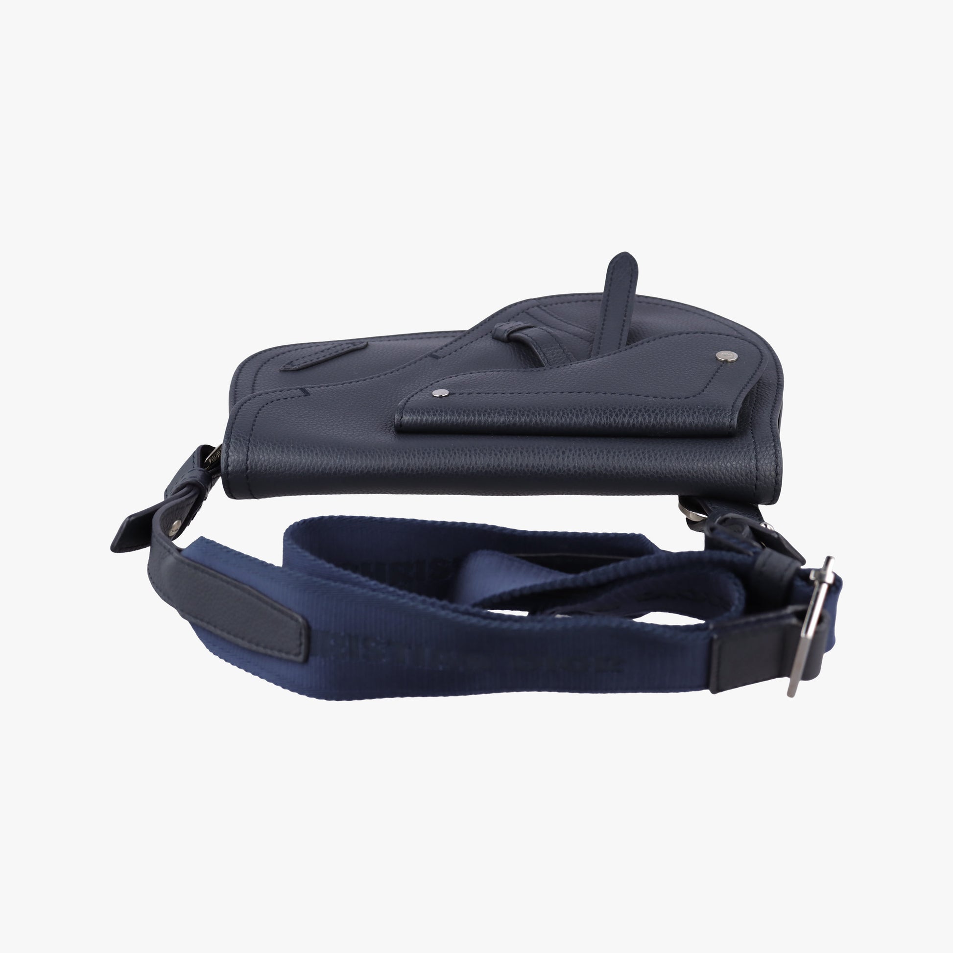 Saddle Navy leather 23-BO-0139サドルバッグ ブルーブラック レザー 23-BO-0139