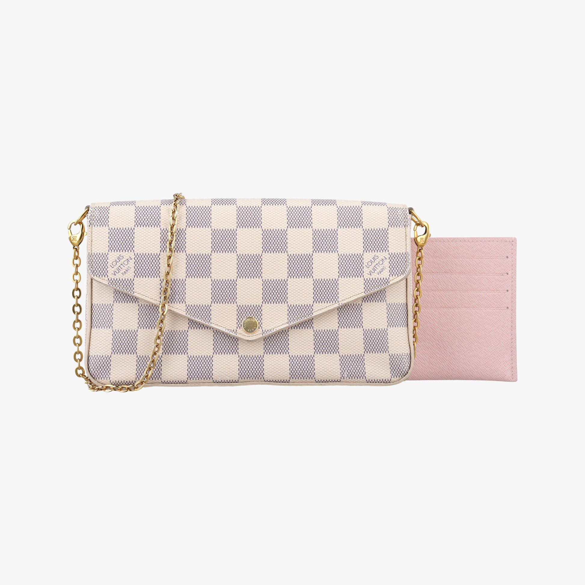 Pochette FeLICIE AZUR Damier Canvas N63106 MI3156ポシェットフェリシー アズール ダミエキャンバス N63106 MI3156
