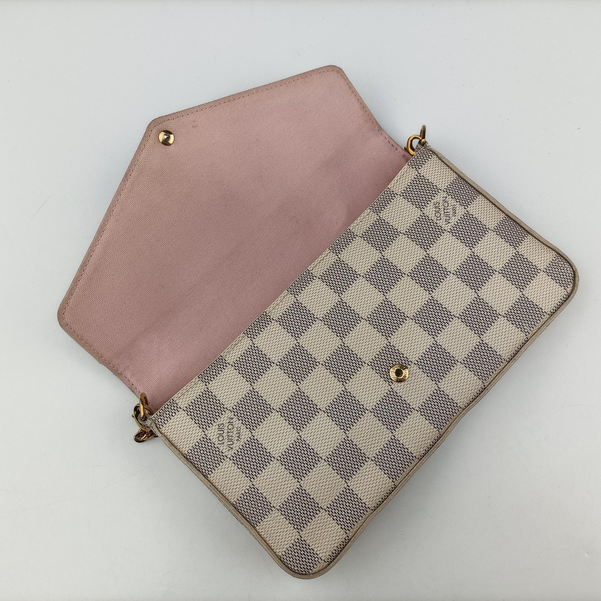 Pochette FeLICIE AZUR Damier Canvas N63106 MI3156ポシェットフェリシー アズール ダミエキャンバス N63106 MI3156