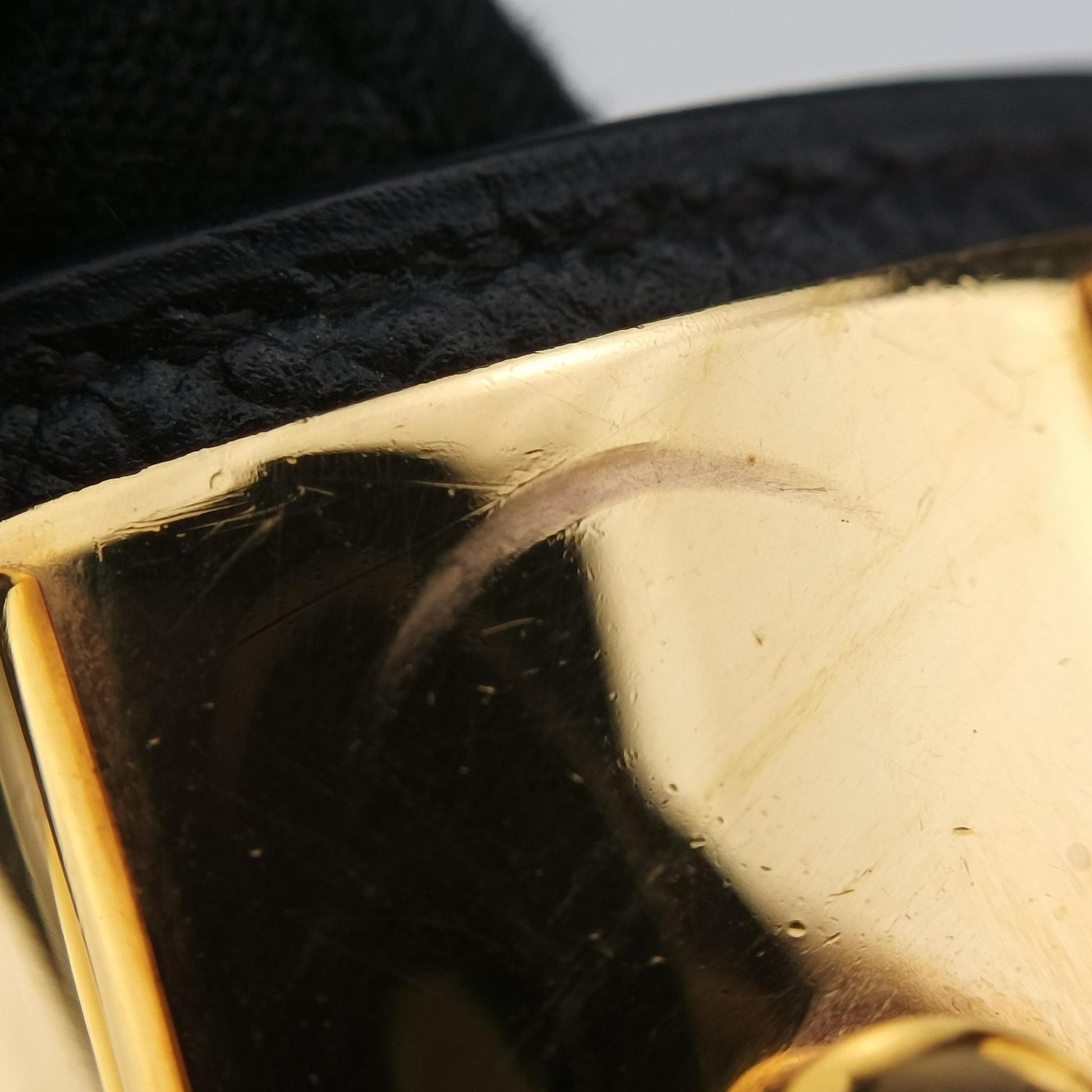 Collier de Chien Black×golden Leather × GP XS X ID 003 CFコリエ ド シアン ブラック×ゴールド レザー×GP XS X ID 003 CF