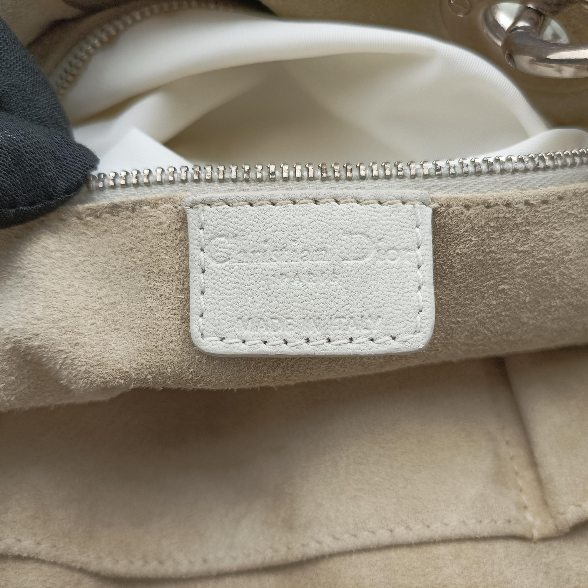 Soft Lady Dior Canage INTRECCIATO Tote White lambskin 225-BM-1007ソフト レディディオール カナージュ イントレチャート トート ホワイト ラムスキン 225-BM-1007