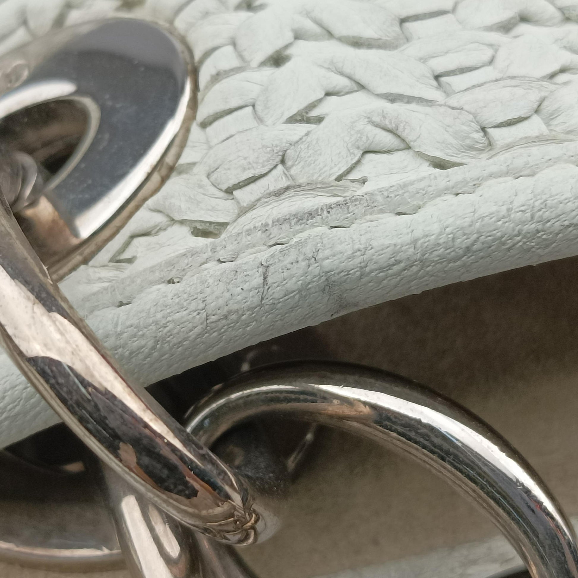 Soft Lady Dior Canage INTRECCIATO Tote White lambskin 225-BM-1007ソフト レディディオール カナージュ イントレチャート トート ホワイト ラムスキン 225-BM-1007