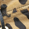 Leopard print mini pouch Beige x Black x Light Brown pony hair×leather 1NR016 42レオパード柄 ミニポーチ ベージュ×黒×ライトブラウン ハラコ×レザー 1NR016 42
