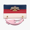 Queen Margaret White×Red×Blue×Pink Leather 476541 C023226076クイーン マーガレット ホワイト×レッド×ブルー×ピンク レザー 476541 C023226076