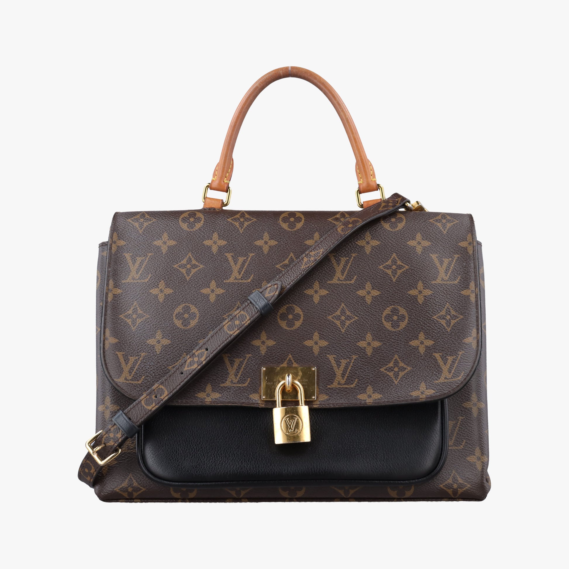 MARIGNAN brown×black Monogram Canvas×calf leather M44259 AR3168マリニャン モノグラム/ブラウン×ブラック モノグラムキャンバス×カーフレザー M44259 AR3168