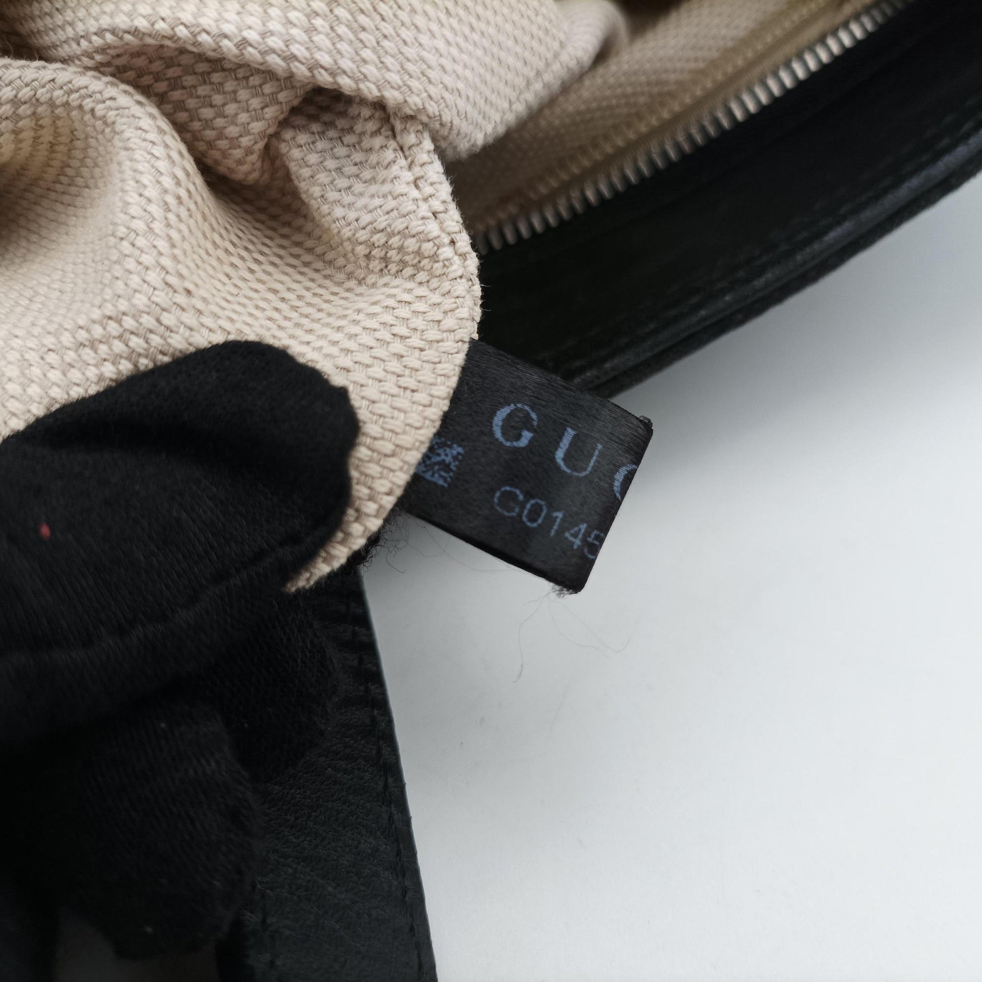 GG Canvas Web Sherry Line Tote Black Leather×Canvas 308928 G014567156GGキャンバス ウェブ シェリーライン トート ブラック レザー×キャンバス 308928 G014567156