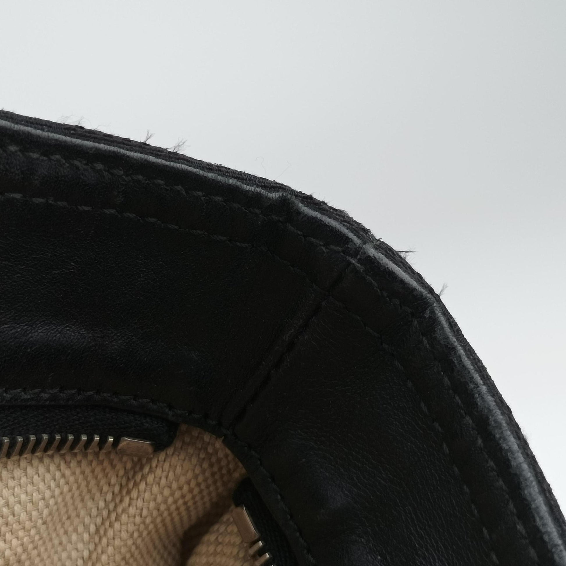 GG Canvas Web Sherry Line Tote Black Leather×Canvas 308928 G014567156GGキャンバス ウェブ シェリーライン トート ブラック レザー×キャンバス 308928 G014567156