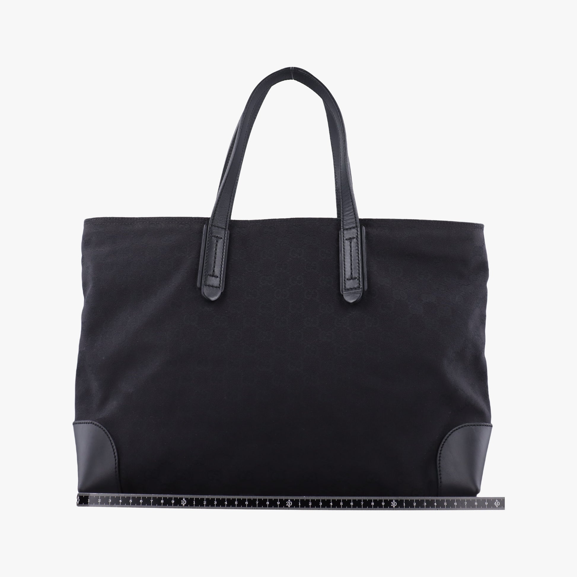 GG Canvas Web Sherry Line Tote Black Leather×Canvas 308928 G014567156GGキャンバス ウェブ シェリーライン トート ブラック レザー×キャンバス 308928 G014567156