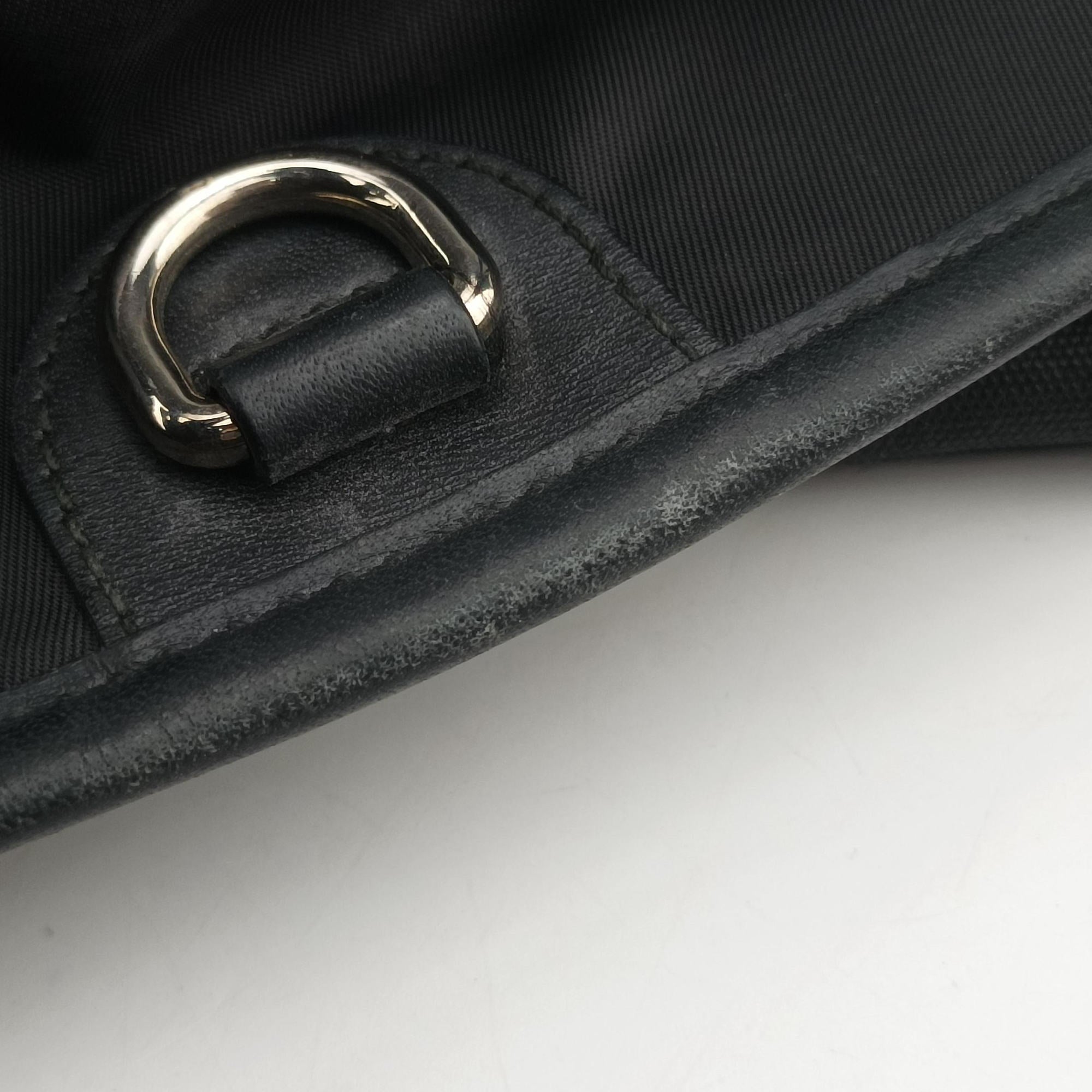 Web Stripe Black canvas×leather 246394 E7297655ウェブストライプ ブラック キャンバス×レザー 246394 E7297655