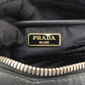 Ribbon Mini Pochette Black SAFFIANO Leather 1NF674 31/Yリボン ミニポシェット ブラック サフィアーノレザー 1NF674 31/Y
