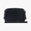 Ribbon Mini Pochette Black SAFFIANO Leather 1NF674 31/Yリボン ミニポシェット ブラック サフィアーノレザー 1NF674 31/Y