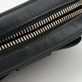 Ribbon Mini Pochette Black SAFFIANO Leather 1NF674 31/Yリボン ミニポシェット ブラック サフィアーノレザー 1NF674 31/Y